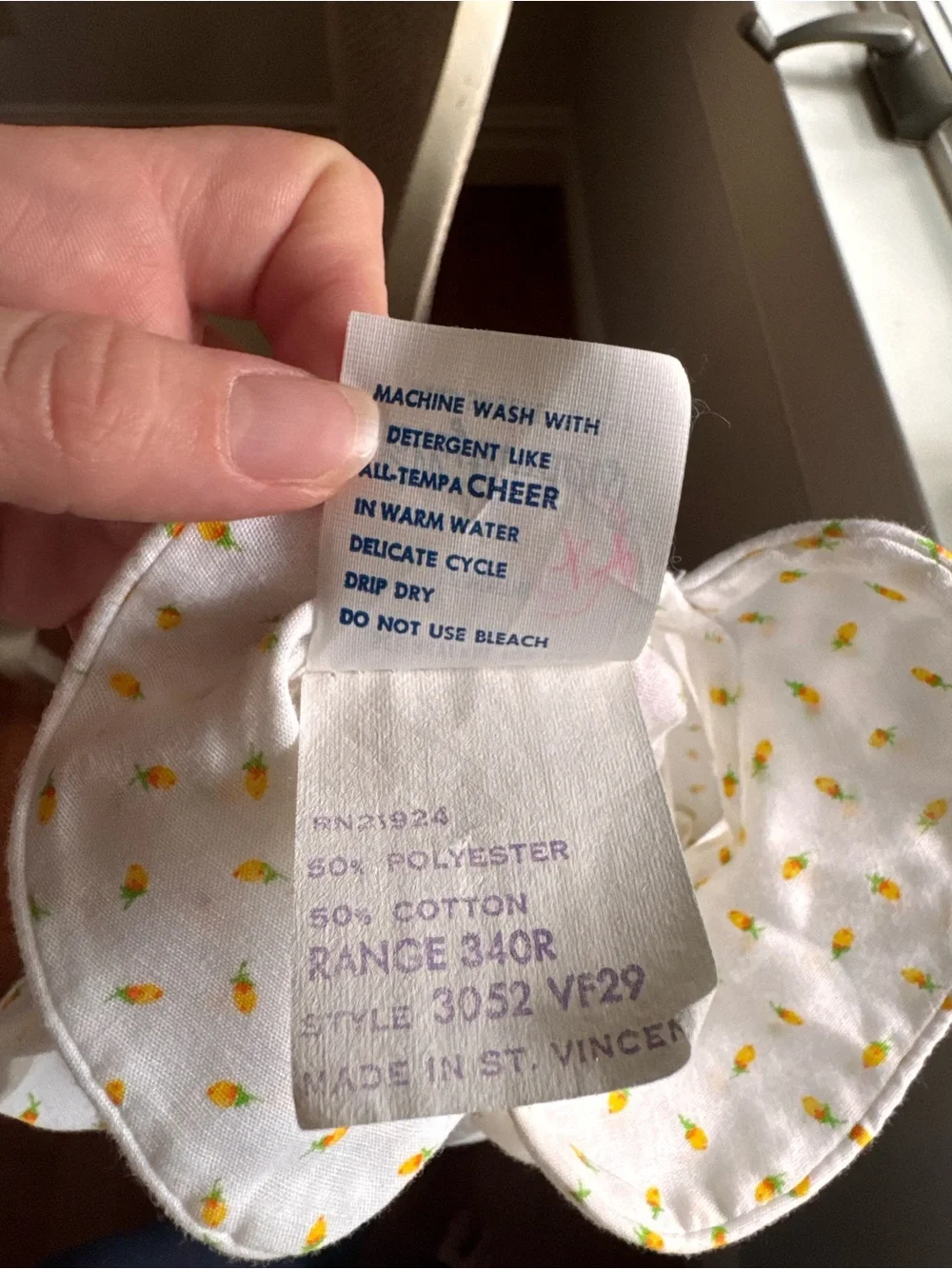 Vintage hand smocked baby dress